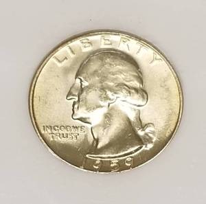1959 US WASHINGTON QUARTER MS66 NGC HIGH GRADE COIN
