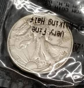 3 US SILVER HALF DOLLARS 1943 1944 WALKING LIB 1961 PROOF FRANKLIN