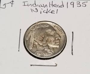2 F-VF or better BUFFALO NICKELS 1935 1937-D