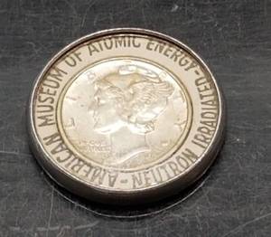 NEUTRON IRRADIATED & ENCASED US MERCURY DIME BU-UNC