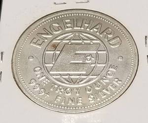 1 TROY OZ .999 FINE SILVER 1982 ENGELHARD AMERICAN PROSPECTOR