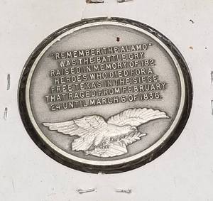 92.5% SILVER 1.1 TROY OZ LONGINES SYMPHONETTE ALAMO ART ROUND