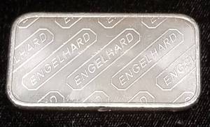 1 TROY OZ .999 FINE SILVER ENGELHARD BAR
