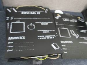 lot 64 image: 7 - 1stLast Day Reversible Chalkbo...