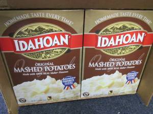 lot 87 image: Case of 12- 13.75 oz Boxes Idahoan ...