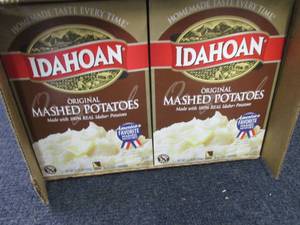 lot 89 image: Case of 12- 13.75 oz Boxes Idahoan ...