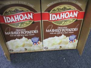 lot 90 image: Case of 12- 13.75 oz Boxes Idahoan ...