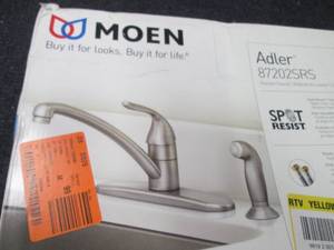 lot 305 image: Moen Adler Single-Handle Low Arc St...