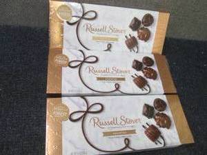 lot 105 image: 3- 9.4 oz Boxes of Russel Stover As...