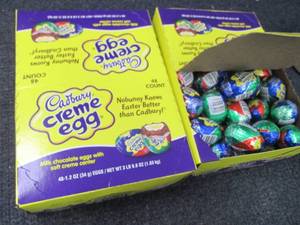 lot 154 image: 2- 48 ct Boxes Cadbury Creme Eggs 1...