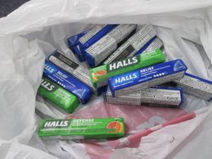 lot 161 image: 15 pk Halls Cough Drops...