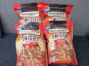 lot 191 image: 4- 22 oz Snyders Seasoned Twisted ...