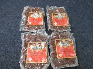 lot 195 image: 4 pks Big Rigs Original Beef Stick...