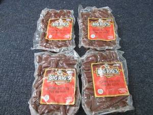 lot 197 image: 4 pks Big Rigs Original Beef Stick...