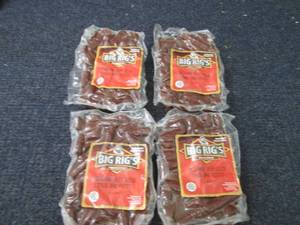 lot 198 image: 4 pks Big Rigs Original Beef Stick...