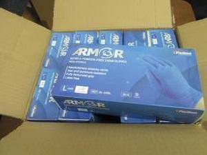 lot 266 image: Case of 10 Boxes Armor Nitrile Powd...