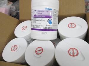 lot 279 image: Case of 12 - 220ct Canisters Ecolab...