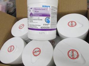 lot 283 image: Case of 12 - 220ct Canisters Ecolab...