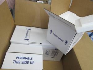 lot 289 image: Case of 4 Insulated Foam Shipping K...