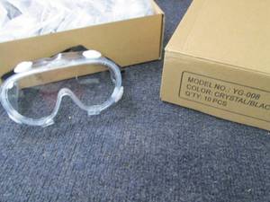lot 291 image: 2 Boxes of 10 Safety Goggles...