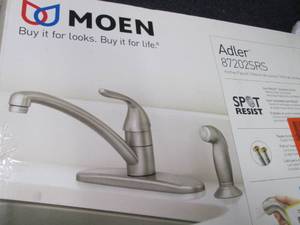 lot 306 image: Moen Adler Single-Handle Low Arc St...