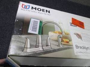 lot 309 image: Moen Brecklyn 2-Handle Standard Kit...