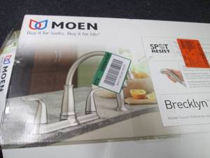 lot 310 image: Moen Brecklyn 2-Handle Standard Kit...