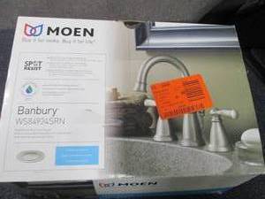 lot 316 image: Moen Banbury 8 in. Widespread 2-Han...