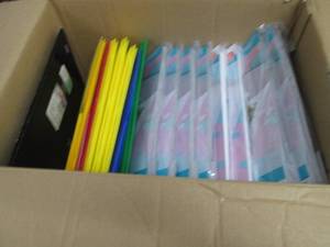 lot 330 image: Box of Folders& 8 Treat Boxes...