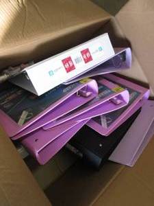 lot 333 image: Heavy Duty D Ring Binders, Ringed I...