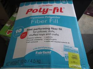 lot 378 image: 10 lbs Poly-fil Fiber Fill...