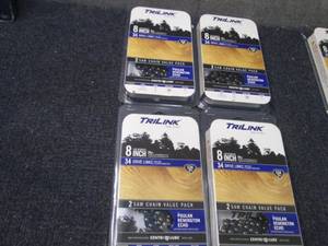 lot 396 image: 4- 2 packs Tri-Link Saw Drive Chain...