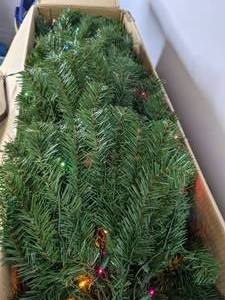 lot 93 image: National Tree Company 7 Prelit North Valley Spruce Christmas Tree with Multicolor Lights