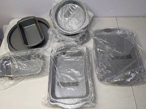 lot 182 image: 11-Pc. Nonstick Carbon Steel Bakeware Set