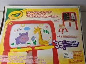 lot 153 image: Crayola Super-Duper Art Studio Easel
