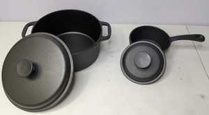 lot 246 image: Cast Iron 4-Pc. Pre-Seasoned Cookware Set