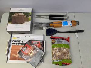 lot 252 image: Lot of Brand New Grilling Accessories (Weber, Threshold, Room Essentials)