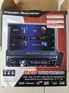 lot 170 image: Power Acoustik 7 Motorized Touchscreen DVDCD Multimedia Car Stereo with Bluetooth