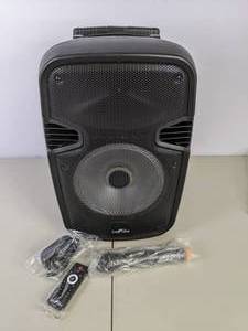 lot 229 image: beFree Sound Bluetooth USBSD FM Radio Portable Speaker with Lights