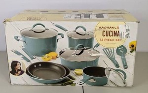 lot 258 image: Rachael Ray Cucina 12-Pc. Nonstick Cookware Set