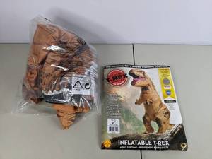 lot 307 image: Mens Adult Rubies The Original Inflatable Dinosaur Costume