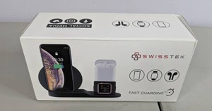 lot 308 image: SwissTek 3-in-1 Wireless Charging Station