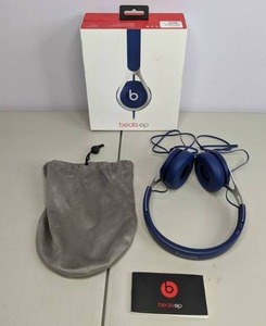 lot 357 image: Beats by Dr. Dre EP On-Ear Headphones  Blue