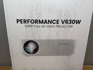 lot 46 image: Brand New VANKYO Performance V630W 1080P Projector Full HD 5G Wifi Projector with LCD Display