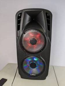 lot 372 image: beFree Sound 2xs 12 Inch Woofer Portable Bluetooth Powered PA Tailgate Party Speaker