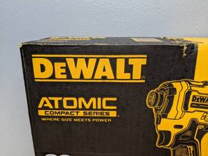 lot 59 image: Brand New DeWalt ATOMIC 20-Volt MAX Lithium-Ion Cordless Impact Driver Kit