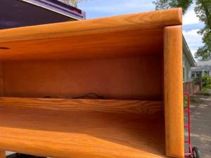 lot 769 image: Beautiful Wood Entertainment Center