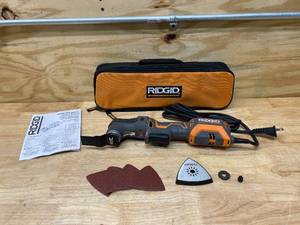 lot 31 image: RIDGID JobMax 4 Amp Corded Multi Tool