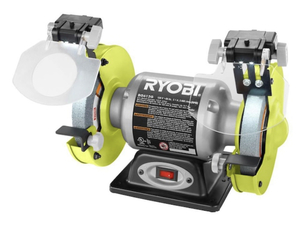 lot 32 image: RYOBI 2.1 Amp 6 in. Grinder with LED Lights