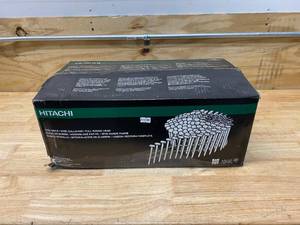 lot 66 image: METABO HPT (was Hitachi Power Tools) Cases of- 1-12-in 15-Degree Pneumatic Roofing Nails (7200-Count)
